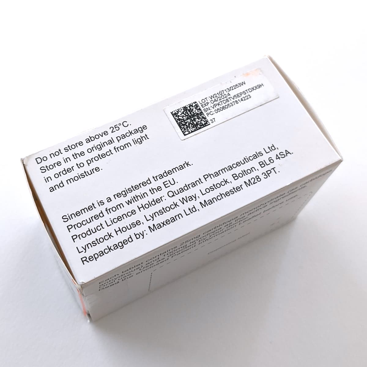 Sinemet Plus 25mg/100mg product picture 3