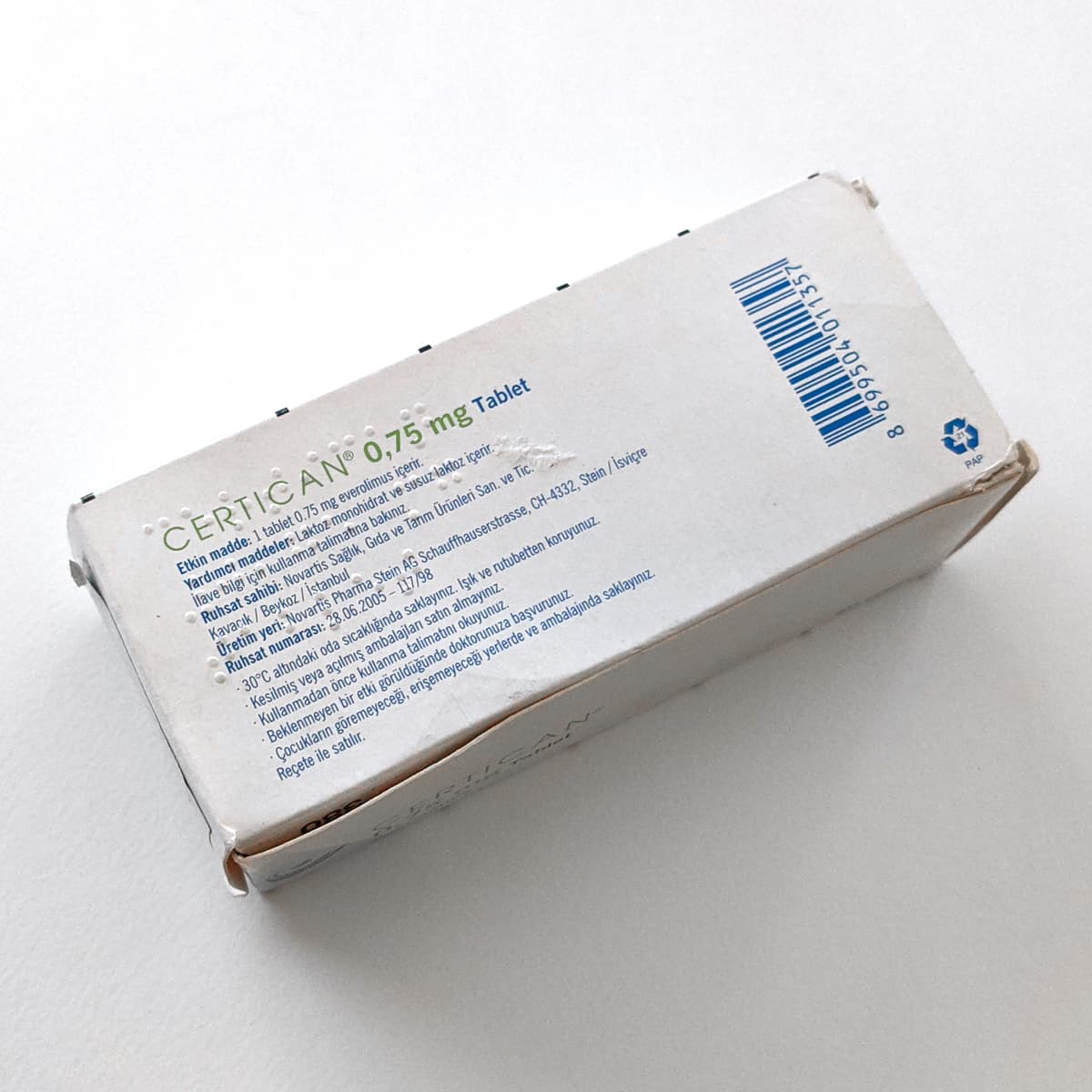 Certican 0.75mg product picture 3